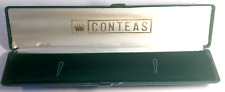 CONTEAS-SCATOLA PER OROLOGIO-VINTAGE-RARE WATCH BOX-CASE-CAJA-FONDO DI MAGAZZINO