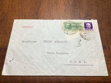 VIAREGGIO - 1942 - BUSTA ESPRESSO PER BENITO MUSSOLINI