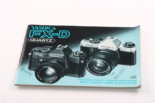 Yashica quartz istruzioni - yashica, fx-d
