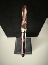 Omas Extra Paragon Red Tortoise Celluloid Fountain Pen 1994