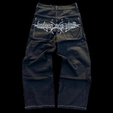 Jeans Retro Skull Graphic