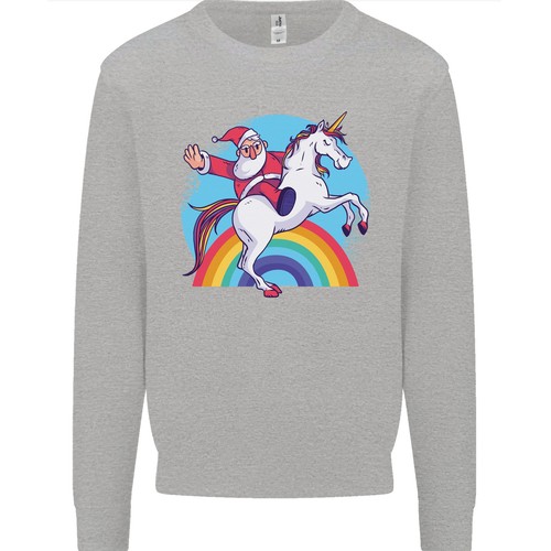 Babbo natale unicorno - su,
