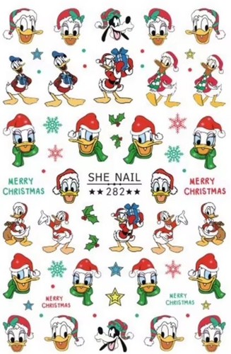 Adesivo nail art - nail, natale