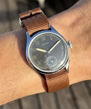 Helios DH assigned Germany Army WW2 Military Watch Steel Case
