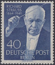 Berlino 124 compositore Richard Strauss nuovo di zecca (12,00 ME)