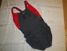 NIKE COSTUME NUOTO PISCINA INTERO IT 42B - EUR 38B ROSSO GRIGIO