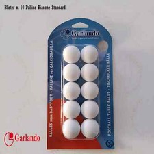 PALLINE PER CALCIO BALILLA BIANCHE GARLANDO BLISTER 10 PZ. STANDARD (BLI-10PB)