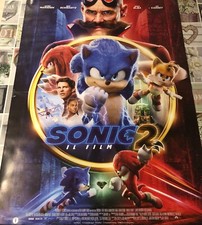 Poster locandina Sonic 2 100x70 cm ORIGINALE da cinema 2022 di Jeff Fowler, Eag