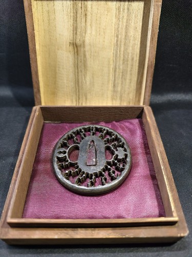 Japanese tsuba iron namban - tsuba,