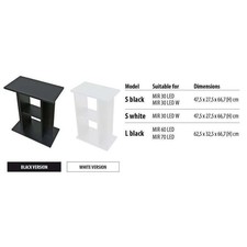 Supporto S Bianco per Acquari Newa Mirabello 30 e Newa Hobby 30
