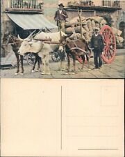 NAPOLI PRIMI 900(CARRETTO DA TRASPORTO CON ASINO,BUE & CAVALLO)BELLA/R@R@-62135