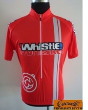 MAGLIETTA CICLISMO ABBIGLIAMENTO SPORT UNISEX WHISTLE COLORE ROSSO TG. M