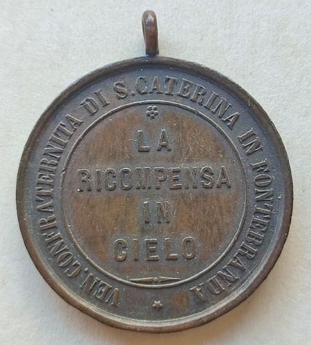 Medaglia confraternita santa - medaglia,