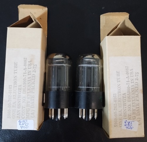 6sn7wgta jan sylvania nos - sylvania, tubi