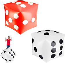 ​Dado Gigante Gonfiabile, 2 Pezzi Dadi Da Gioco per Feste, Giocattolo Divertente