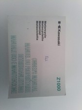 Kawasaki Z1000 2004 999761226 libretto uso manutenzione