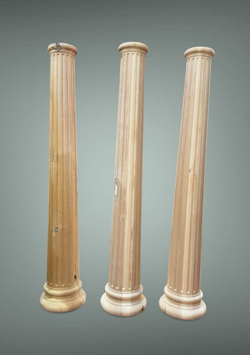 Tris colonne legno per - , tempio