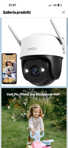 Imou telecamera fi 4mp - telecamera, wi‑fi