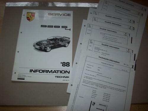 Porsche 928 1988 - porsche, service