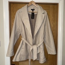 Cappotto/giacca donna invernale trench coat nuovo look - taglia UK 18 nuovo con etichette prezzo consigliato: £47,99