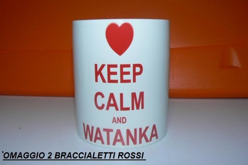 Tazza con scritta keep calm - scritta,