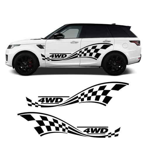 Adesivi laterali racing 4wd - adesivi,