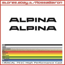 Kit 2 Adhésifs BMW Alpina mm.100 X 9 - Stickers Autocollants
