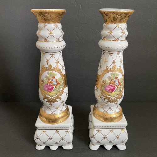 Antica coppia candelabri - , l.f
