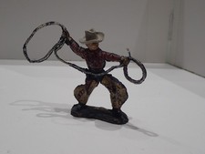 XILOPLASTO CROMOPLASTO ISAS SOLDATINO IN GOMMA COW BOY CON LAZO (34)