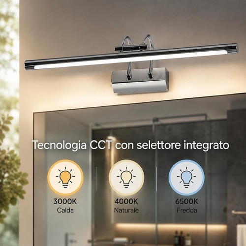 Lampada led specchio bagno - led, da