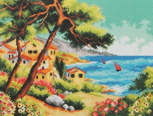 Quadro canovaccio mezzo punto - canovaccio,