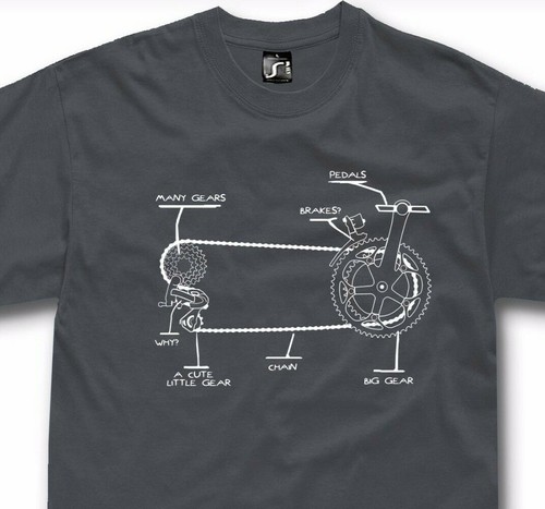 Shirt diagramma bicicletta - t-shirt,