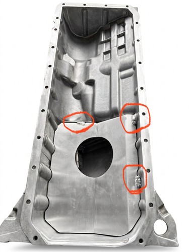 Oil pan baffle deflettore - oil,