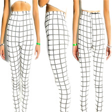 Leggings da donna elasticizzato sexy sportivo fuseaux leggins skinny bianco