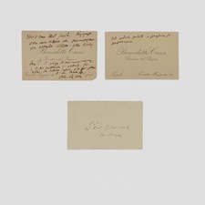 Benedetto Croce Biglietti da