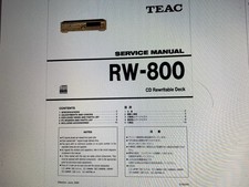 Teac Rw-800 Service Manual