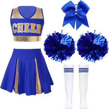 Vestito Cheer-Leader Con Pon