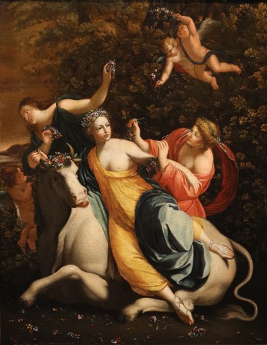 Grande dipinto antico ratto - antico, il