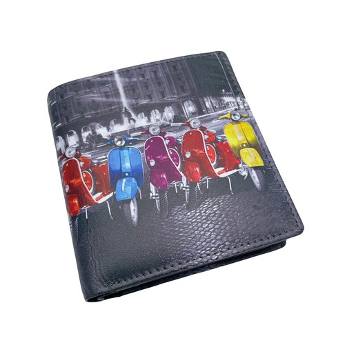Portafoglio tri fold pelle - tri-fold,