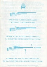 SAKO LTD Finland Istruzioni per l'uso e la cura del cecchino SAKO TRG
