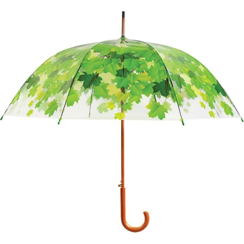Ombrello trasparente verde