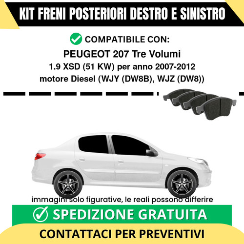 Pastiglie freno posteriori - pastiglie,