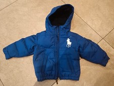 Giubbino invernale bambino blu elettrico Ralph Lauren.Taglia due anni.