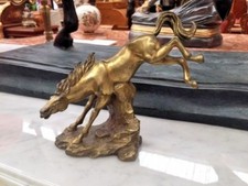 bronze horse gold finish