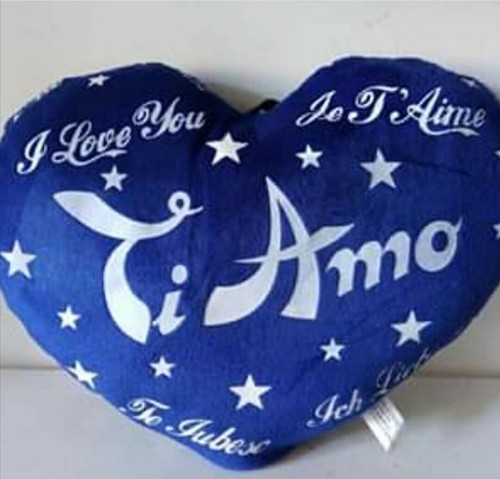 Cuore peluche amo 30 - amo,