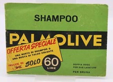 PALMOLIVE E COLGATE Vintage Busta Pubblicitaria Integra - Anni 60 - 13 X 9,5