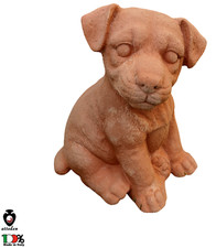 Cane jack Russell decorazione giardino terracotta statua animale animaletto