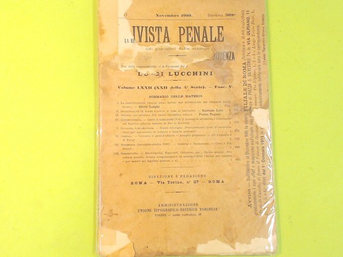 Rivista penale lucchini - rivista,