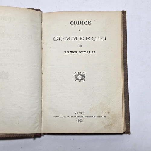 Libro antico 1865 codice - codice, di