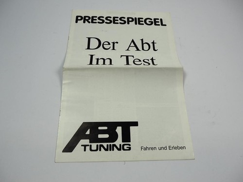 Abt tuning depliant specchio - abt,
